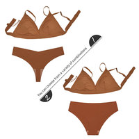 Brassière sexy de tous les jours pour femmes brassière push-up sans couture réutilisable douce avec logo coupe taille adulte culotte de bikini ensembles de sous-vêtements