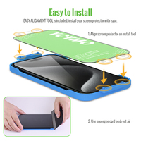 Applicateur facile téléphone portable incassable PMMA Film de protection en céramique protecteur d'écran pour iPhone 17 16 15 14 13 12 Pro Max Plus
