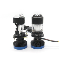Nouvel Arrivage – Ampoule de Phare Mini H4 69W avec Lentille de Projecteur Bi-LED Matrice I4 6000K – Éclairage Automobile H4 Triple Lentille LED pour Moto