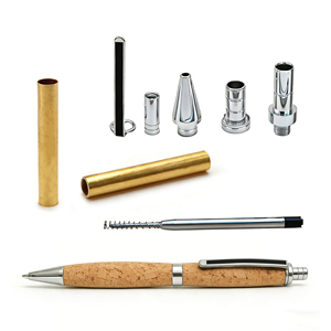 Paquet de démarrage de bricolage Fournitures de projet de tournage sur bois Kit de fabrication de stylo en bois Slimline Pro <span class=keywords><strong>Gel</strong></span> Writer Click Pen Turning Kits - Product Image 1