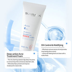 Limpiador <span class=keywords><strong>facial</strong></span> Pioning Oily Skin, espuma eficaz para el tratamiento del acné para el control del aceite y la exfoliación para mujeres y adultos - Product Image 3