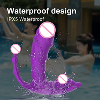 Vibrateur rechargeable en silicone pour point G, télécommande, culotte portable, 100 % étanche IPX7, 9 fréquences, jouets sexuels pour adultes