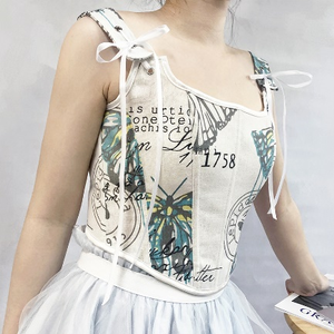 เสื้อชั้นในแฟชั่นใหม่ สายรัดหลังแบบฝรั่งเศส พิมพ์ลายสวยงาม สำหรับผู้หญิง  ขายส่งเสื้อกระชับสัดส่วน - Product Image 4