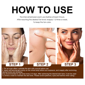 Crème bronzante OUHOE pour l'été et la plage, <span class=keywords><strong>autobronzante</strong></span>, au beurre de cacao et à l'huile de coco, couleur bronze foncé, hydratante - Product Image 6