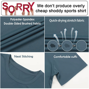 Camiseta Deportiva de Compresión para Hombre, Transpirable, de Alta Calidad, Ajustada, de Secado Rápido, 220 Gramos, Venta al Por Mayor - Product Image 4