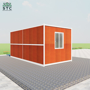 20ft tự gấp di động di động caravane <span class=keywords><strong>container</strong></span> prefab nhà hai phòng một hội trường gấp lên nhà đúc sẵn với Trailer - Product Image 4