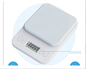 थोक उच्च सटीकता 6 किलोग्राम 0.1 ग्राम प्लास्टिक डिजिटल एलसीडी इलेक्ट्रॉनिक रसोई खाद्य पैमाने पर एक बैटरी वजन मापने वाली मशीन के साथ - Product Image 4