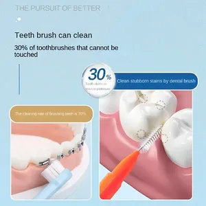 Brosse interdentaire de type I, 30/80/150/160 pièces, 0.6-1.5Mm, nettoyage entre les dents, soins buccaux, soins orthodontiques, fil dentaire en forme de I - Product Image 3