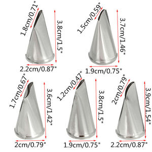 Stainless Steel Piping Tip Rose Shape 304 Metal Butter Icing Cake Decorating Tip Reusable For Birthday Cake - Product Image 1