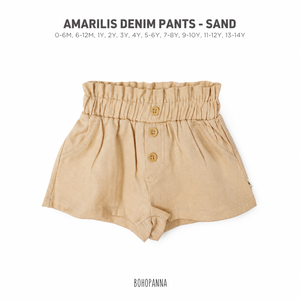Pantalones vaqueros Amarilis Sand: Comodidad, diseño elegante y uso versátil para niñas activas que disfrutan de cada día - Product Image 3