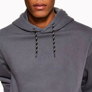 Sudadera con Capucha de Mezclilla para Hombre, Venta al Por Mayor, Otoño, Logotipo Personalizado, Alta Calidad, Manga Larga, Estilo Urbano, Talla Grande - Product Image 3