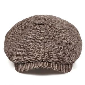 Gorras Newsboy al por Mayor con Patrón de Espiga en Varios Colores, 8 Paneles, Boinas para Hombre Otoño Invierno - Product Image 4