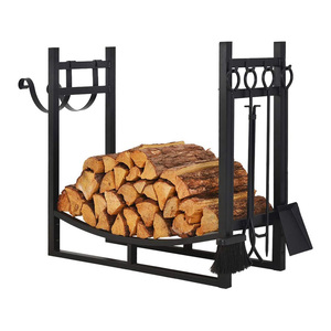 Wood log holder steel firewood storage rack holders,indoor firewood holder carrier,firewood rack log holder
