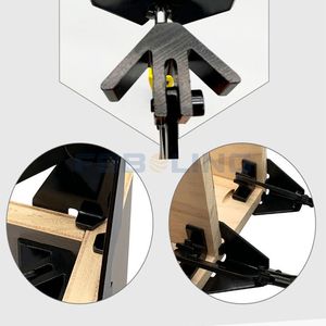 FSBOLING Localisateur de trou diagonal pour le travail du bois Outil de serrage à angle droit <span class=keywords><strong>anti</strong></span>-décalage rapide - Product Image 5