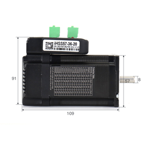 Wavetop-auto JMC Nema23 มอเตอร์แบบวงปิดในตัว 5A 36VDC 0-1500RPM 2N.m IHSS57-36-20 - Product Image 2