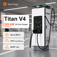 Cargador Comercial StarCharge Titan V4 CCS2 de 240kW, 280kW y 320kW para Distribuidores y Suministro de Proyectos Regionales