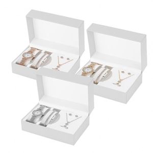 Women's Jewelry 5 Pcs <b>Earring</b> Necklace Female Giveaways <b>Gift</b> Set With <b>Box</b> - Product Image 1