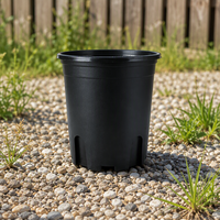Pots de fleurs biodégradables en plastique PP, vente en gros, durables, légers, avec trous de drainage, pour la ferme, la maison, le jardin, l'extérieur, utilisation au sol