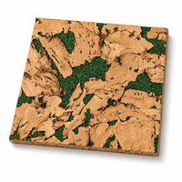 Panel de Pared de Corcho Acústico y Térmico, 100% Natural, con Certificación FSC, Renovable y Ecológico, Autoadhesivo