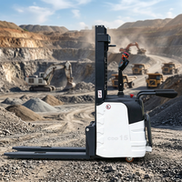 Empileur électrique à faible consommation d'énergie 1500 kg 2000 kg, empileur de palettes à faible consommation, fonctionnement continu toute la journée
