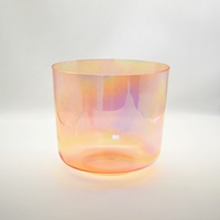 5 " - 14" Chakra Tuned Octave 3rd 4th Seven Color Cosmic Light Bols chantants en cristal clair pour la guérison par le son et la relaxation profonde