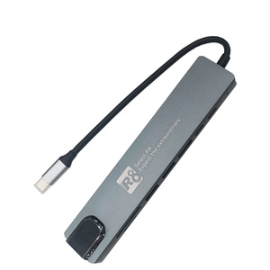 HUB multiport <span class=keywords><strong>USB</strong></span> C Adaptateur multiport Hdtv 4K 30Hz <span class=keywords><strong>4</strong></span> <span class=keywords><strong>USB</strong></span> 3.0 Hub 8 Port <span class=keywords><strong>Dock</strong></span> Station pour ordinateur portable Splitter - Product Image 5