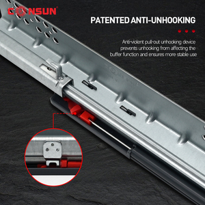 Quảng Đông Thủy Lực Trượt Nhà Bếp Ngăn Kéo Mỏng Ngăn Kéo Hộp Kênh Tủ Đường Sắt Kính Thiên Văn Mềm Đóng Slide Ngăn Kéo Hộp - Product Image 4