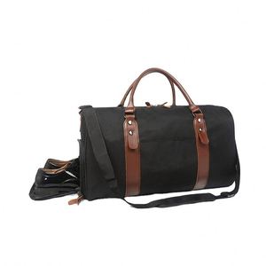 BSCI factory Wholesale Foldable Canvas Sports Gym Duffel <b>Bag</b> nylon <b>Overnight</b> <b>Bag</b> Travel Vintage Weekend Duffle <b>Bags</b> For <b>Men</b> - Product Image 1