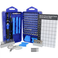Mini-jeu de tournevis de précision 115 en 1 avec embouts magnétiques, kit multifonction professionnel en CrV pour réparation avec polisseur OEM