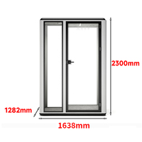 Moderne Bewegliche Aluminium-Schalldämmkabine mit 28dB Lärmreduzierung Modulares Design für Hotel- und Lagernutzung