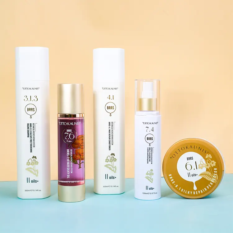 Set per la cura della riparazione dei capelli Shampoo balsamo siero Spray maschera per capelli estratto di vitamina vegetale cura dei capelli con aminoacidi di seta