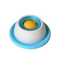 Bol de voyage interactif anti-anxiété pour animaux de compagnie, en PP, personnalisé, écologique, de qualité alimentaire, arrondi, pour alimentation lente, avec tapis de léchage antidérapant, vente en gros