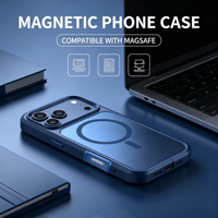Étui de téléphone magnétique en TPU de luxe de haute qualité avec protection antichoc à 360°, compatible avec la charge sans fil pour Samsung 17 16 15