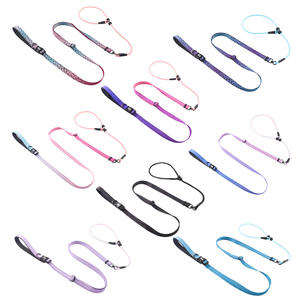 Laisse pour animaux de compagnie multifonctionnelle intégrée rembourrée, nouvelle, pour petites races, <span class=keywords><strong>entraînement</strong></span> mains libres, croisée, extérieure, en nylon réfléchissant - Product Image 5