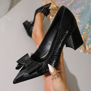 chinese dress ladies Black Mary Jane Dress Shoes 7