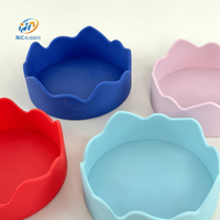 Couvercles de gobelets en silicone réutilisables de qualité alimentaire pour bouteilles de canettes de soda Couvercles de gobelets en silicone avec couvercle
