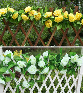 Flores Artificiales Coloridas, Guirnalda de Rosas de Seda para Decorar Fiestas, Hogar y Patio - Product Image 4