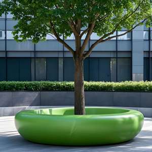 Banco de Árbol de Fibra de Vidrio Moderno y Personalizable para Exteriores, Jardín, Parque, Espacio Público, Patio, Hospital, Escuela, Centro Comercial, Hotel - Product Image 1