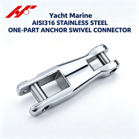 Connecteur pivotant monobloc en acier inoxydable AISI316 pour ancre marine Hydro Yacht