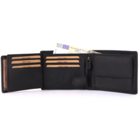 Portefeuille en cuir durable avec protection RFID, plusieurs emplacements pour cartes, idéal pour les affaires et les voyages, disponible à la vente directe d'usine
