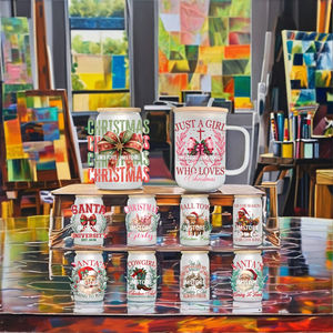 Design personalizzato gratuito UV per trasferimenti DTF adesivi in PVC decalcomanie per tazze di vetro e bicchieri impermeabili citazioni Positive per artigianato fai da te - Product Image 1