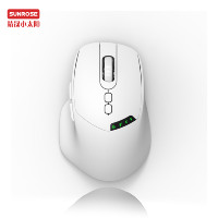 OMR254 Tri-Mode USB Rechargeable LED Écran sans fil BT Souris 2.4G ergonomique Mini 3D Design avec orientation main gauche