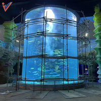 Aquarium transparent de conception moderne faite sur commande d'usine, poisson acrylique de réservoir