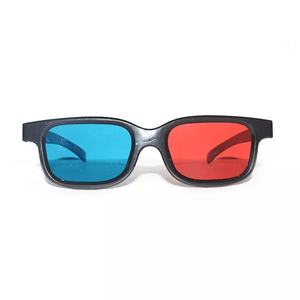 En stock production en vrac de lunettes 3D rouges et bleues lunettes 3D de cinéma en plastique bon marché - Product Image 5