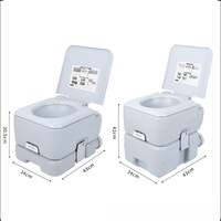 Toilettes mobiles de camping portables en PE, économiques en eau, pour l'extérieur, idéales pour les voyages, en vente