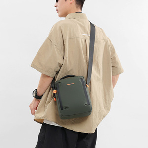 Men's Shoulder <b>Bag</b> Nylon Crossbody <b>Bag</b> Waterproof Casual <b>Black</b> Messenger <b>Bag</b> for Work Travel - Product Image 4