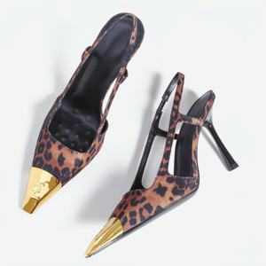 High Quality Women's High Heeled Sandals for Summer Stylish and Luxury Women's <b>Stiletto</b> Heels Leather Wedding High Heels - Product Image 1