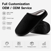 Chaussons d'intérieur personnalisés pour hommes et femmes, chaussures de maison chaudes, doublure douce, confortables, faciles à enfiler, semelle antidérapante, fabricant OEM