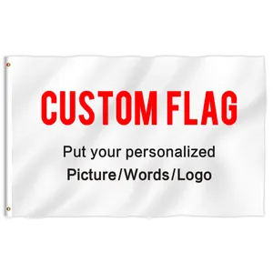 2023 Cheap No MOQ Outdoor Indoor High Quality Printed 100D Polyester Any Size Campaign Advertising Custom Flag Sport Banner