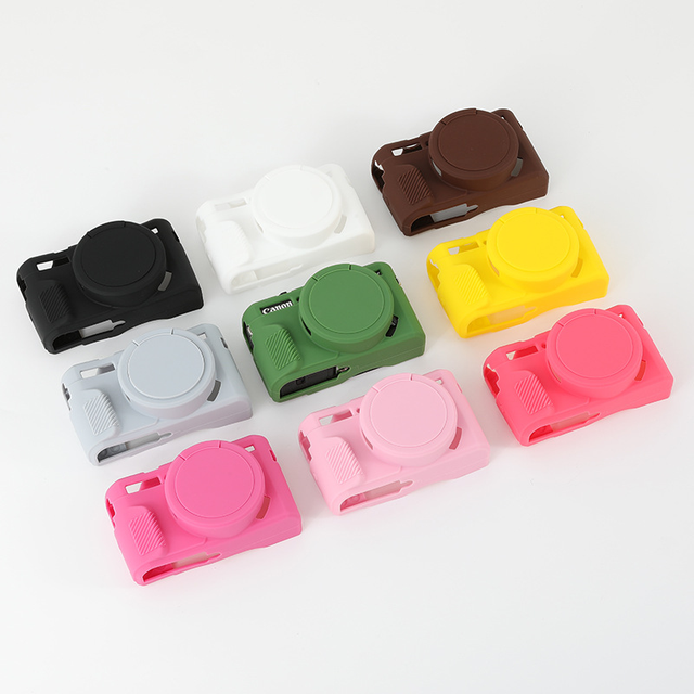 Hot Selling Soft Silicone Digital Camera Case for Canon G7X Mark II Camera Case, G7XII Protective Cover, G7X2 Soft Bag
